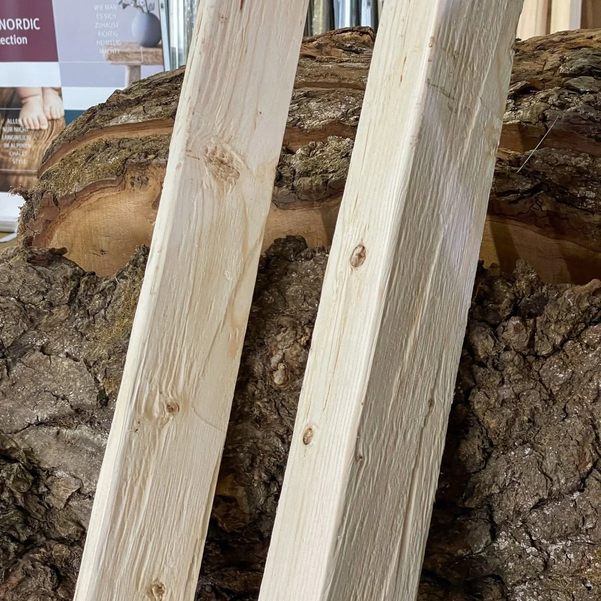 Deckleiste / Abschlussleiste Fichte natur gehackt - Image 3