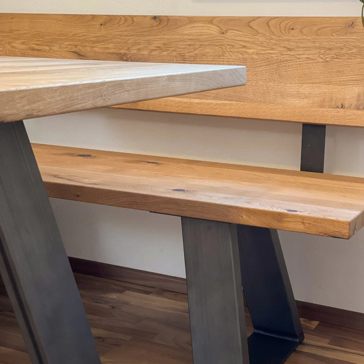 Eckbank Eiche massiv "Norbert" - Image 3