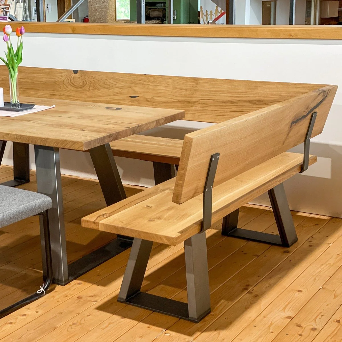 Eckbank Eiche massiv "Norbert" - Image 4