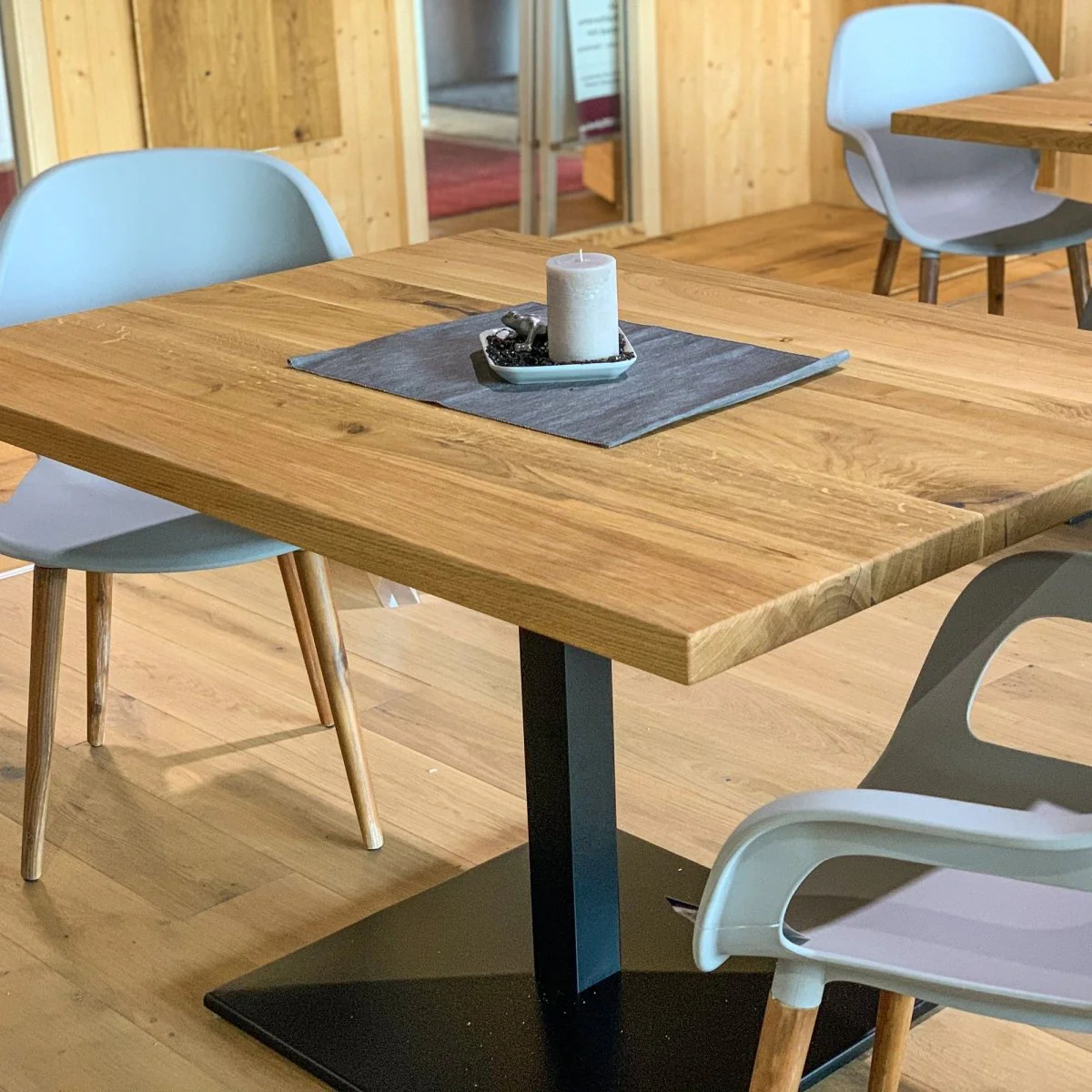 Tisch "Norbert" - 90 x 120 cm - Eiche massiv - Image 4