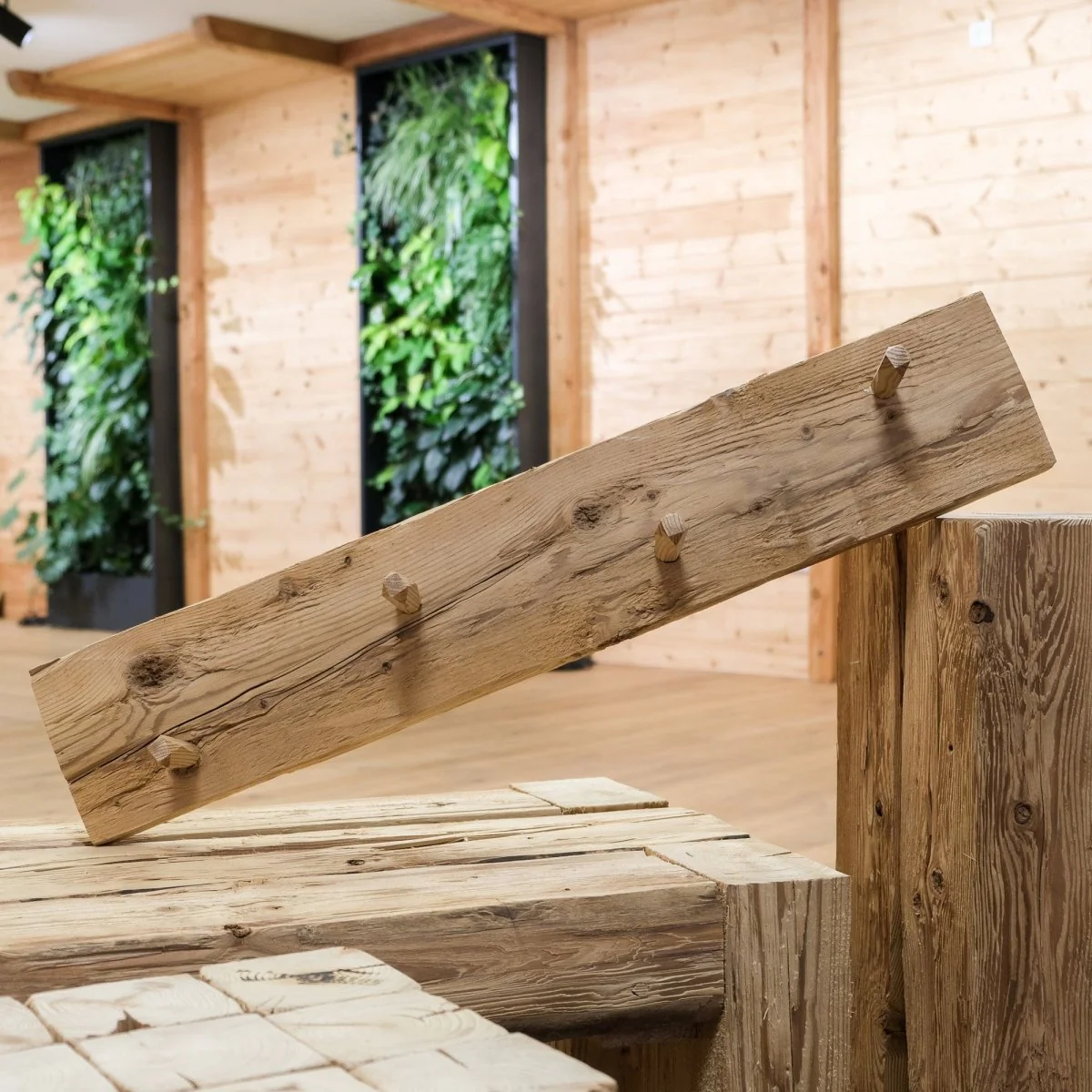 Wandgarderobe gedämpfte Fichte "Wildholz" - Image 3