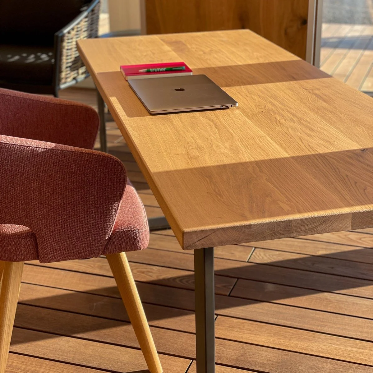 Schreibtisch "Norli" - Eiche massiv - Image 4